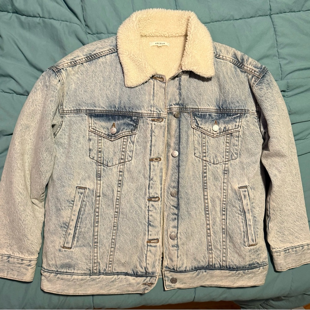 PacSun fleece lined jean jacket